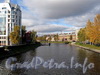 Река Ждановка на участке от 4-го Ждановского моста в сторону Мало-Петровского моста. Фото октябрь 2011 г.