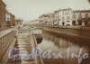 Перспектива канала Грибоедова от переулка Сергея Тюленина в сторону Невского проспекта. Фото 1912-1914 годов.