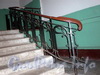 16-я линия В.О., д. 9. Жилой дом Александровской мужской больницы. Решетка перил лестницы. Фото октябрь 2009 г.