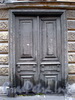 Кожевенная линия, д. 27.  Одна из сохранившихся дверей особняка Брусницыных. Фото октябрь 2009 г.