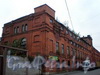 Кожевенная линия, д. 30. Производственное здание бывшей кожевенной фабрики Брусницыных. Дата постройки указана на торцевой части здания. Фото октябрь 2009 г.