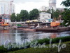 Работы по реконструкции 3-го Елагина моста. Фото июнь 2009 г.