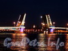 Разведенный Благовещенский мост. Фото июль 2011 г.