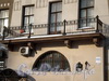 Наб. реки Фонтанки, д. 89. Дом Г. Г. Фон Лерхе. Решетка балкона. Фото февраль 2010 г.