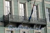 Английская наб., д. 12. Решетка балкона. Фото июнь 2010 г.