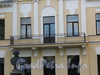 Песочная наб., д. 10. Особняк М. А. Новинской и B. А. Засецкой. Балкон садового фасада. Фото сентябрь 2010 г.
