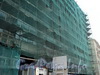 Наб. реки Мойки, д. 73 / Гороховая ул., д. 15. Реконструкция. Фрагмент фасада по набережной. Фото август 2010 г.