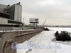 Реконструкция и расширение Пироговской набережной в районе гостиницы «Петербург». Фото март 2011 г.