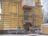 Наб. реки Монастырки, дом 1, лит. Ж. Здание ризницы и древлехранилища. Фото февраль 2012 г. со стороны прохода к Никольскому кладбищу.