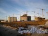 Пос. Кудрово, жилой комплекс «Семь Столиц». Строительство новых домов со стороны Новой улицы. Фото 24 марта 2013 г.