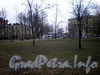 Сквер на проспекте Обуховской Обороны между переулком Ногина и улицей Ольминского. Фото апрель 2009 г.