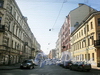 Перспектива Саперного переулка от улицы Радищева в сторону улицы Маяковского. Фото апрель 2010 г.