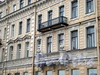 Волховский пер., д. 2. Фрагмент фасада здания. Октябрь 2008 г.
