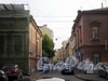 Перспектива Друскеникского переулка от улицы Чайковского в сторону Фурштатской улицы. Фото сентябрь 2009 г.