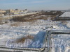 Вид с Российского путепровода на пустырь около ж/д путей. Фото февраль 2012 г.
