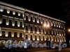 Адмиралтейский пр., д. 10 / Вознесенский пр., д. 2. Фасад по Адмиралтейскому проспекту в ночной подсветке. Фото июль 2010 г.