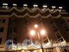 Отель Парк Инн Невский. Ночная подсветка фасада. Фото январь 2011 г.