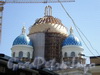 Восстановительные работы на куполе после пожара. Фото 2008 г.