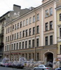 Лермонтовский пр., д. 10 (левая часть). Бывший доходный дом. Фасад здания. Фото август 2009 г.
