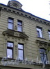 Большой пр., В.О., д. 44. Особняк С. П. Петрова. Фрагмент фасада здания. Фото октябрь 2009 г.