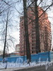 Институтский пр., дом 11. Строительство жилого комплекса «Кристалл». Фасад со стороны 2-го Муринского пр. Фото январь 2012 г.