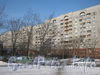 Ленинский пр., дом 95, корп. 1. Центральная часть дома со стороны двора. Фото февраль 2012 г.