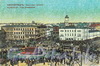 Знаменская площадь (слева - здание Балабинской гостиницы). (из сборника «Петербург в старых открытках»)