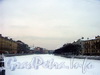 Река Фонтанка на участке от Аничкова моста в сторону моста Ломоносова. Фото ноябрь 1999 г.