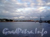 Вид на Неву и Большую Невку с Сампсониевского моста. Фото сентябрь 2004 г.