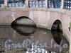 Заключенные в трубу и засыпанные Крюков (слева) и Адмиралтейский (справа) каналы. Вид со стороны Крюкова канала. Фото август 2011 г.