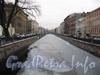 Перспектива канала Грибоедова от Львиного мостика в сторону Гороховой улицы. Зима 2008 г.