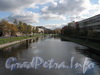 Река Ждановка на участке от Мало-Петровского моста в сторону 4-го Ждановского моста. Фото октябрь 2011 г.