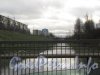 Перспектива реки Волковки (Волковского канала) от проспекта Славы в сторону Альпийского переулка. Фото ноябрь 2012 года.