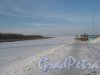 Дудергофский канал. Вид от ул. Маршала Захарова в сторону Финского залива. Фото 28 января 2013 г.