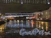 река Фонтанка в праздничном новогоднем освещении. Фото с Аничкова моста в сторону Фонтанного дома. кон. декабря 2013 г.