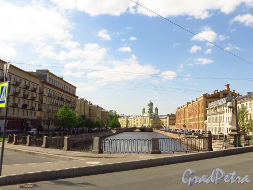 Участок канала Грибоедова от Крюкова канала до Могилевского моста. Фото 28 мая 2013 г.