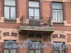 3-я линия В.О., д. 26. Доходный дом П. Я. Прохорова. Решетка балкона. Фото май 2010 г.