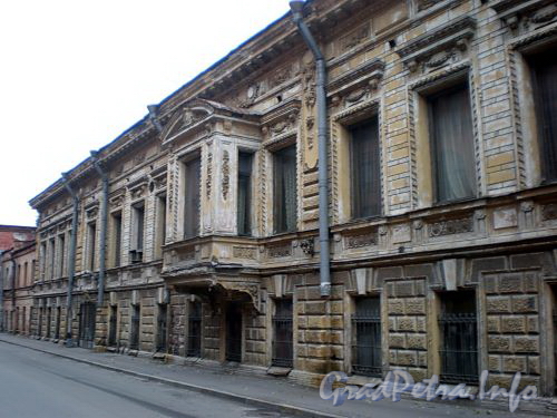 Кожевенная линия, д. 27. Особняк Брусницыных. Фасад здания. Фото октябрь 2009 г.