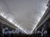 Станция метро «Балтийская». Свод подземного зала. Фото февраль 2010 г.