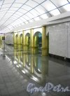 Станция метро «Международная». Арочный проход к перрону из главного подземного зала. Фото 2 февраля 2013 г.