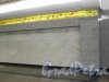 Оформление гранитных колонн главного подземного зала станции метро «Бухарестская». Фото февраль 2013 г.