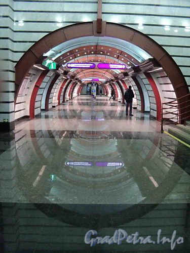 Станция метро «Обводный канал». Перронный зал. Фото 30 декабря 2010 г.