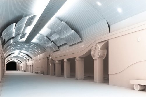 Станция метро «Шкиперская». Проект подземного вестибюля.