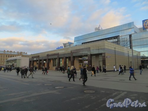 Станция метро «Спасская». Наземный павильон. Общий вид от улицы Ефимова. Фото ноябрь 2013 года.
