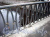 Фрагмент ограды Петропавловского моста. Фото декабрь 2009 г.