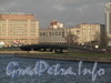 Малоохтинский мост через Большую Охту. Вид от Большеохтинского моста. Фото октябрь 2011 г.