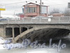 Шлиссельбургский мост. Фрагмент берегового устоя моста. Фото февраль 2012 г.