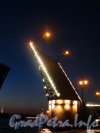 Разводной пролет Дворцового моста. Фото июль 2012 г.