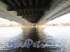 Мост Александра Невского. Перспектива от Синопской набережной в сторону Охты. Фото октябрь 2012 г.