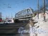 Железнодорожный мост над 1-Муринским пр. в районе пересечения с Лесным пр. Фото 10 марта 2013 г.